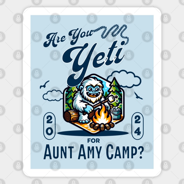 Aunt Amy Camp Sticker by TravelTeezShop